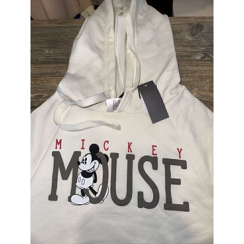 Mickey Mouse Tan Hoodie. Size XSmall. Fleece. NWT. E - Picture 3 of 7